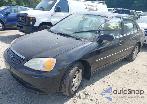 2001 Honda Civic Dx from USA, damaged, VIN 2HGES16251H539517